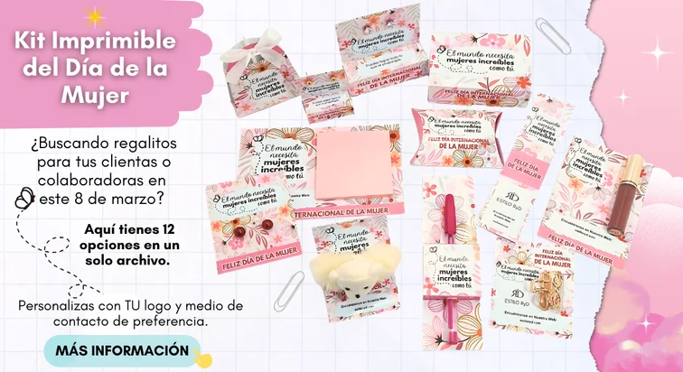 Kit Imprimible Día de la Mujer